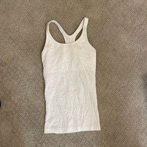 Lululemon white ebb to Street tank